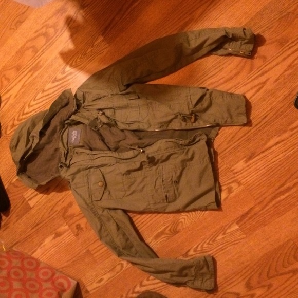 Green army jacket