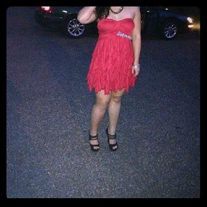 Red Homecomin Dress from Deb's