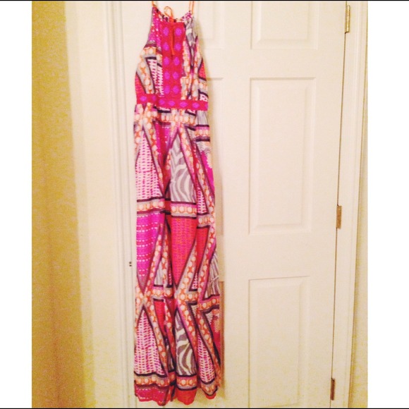 Colourful Patterned Maxi Dress
