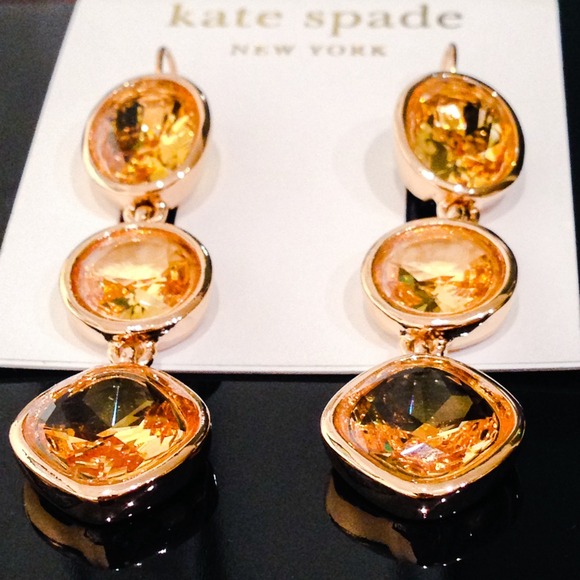 *WAS $75* Kate Spade New York Triple Drop earrings - Picture 3 of 4