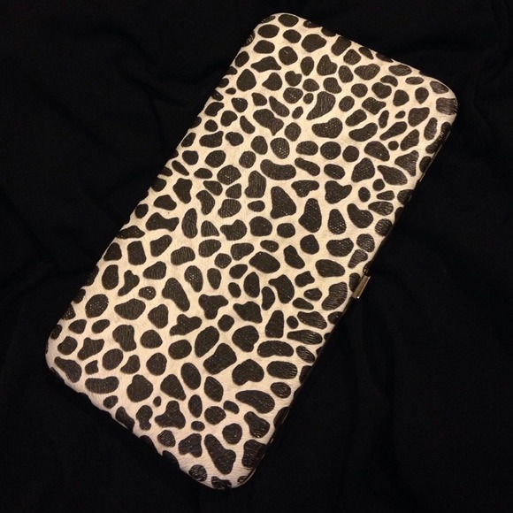 Leopard Print Hinged Wallet