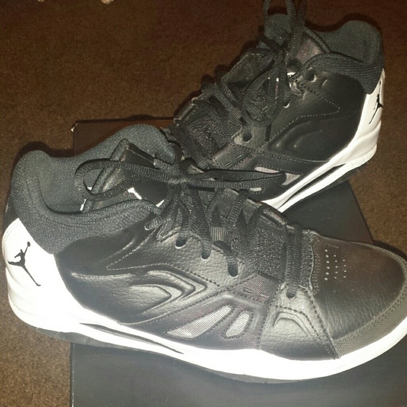 Black and White Air Jordan's
