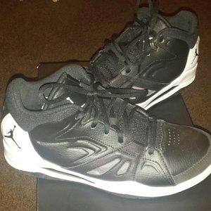 Black and White Air Jordan's