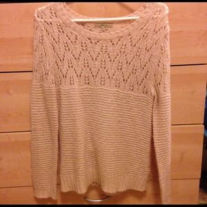 Light pink sparkly sweater high quality
