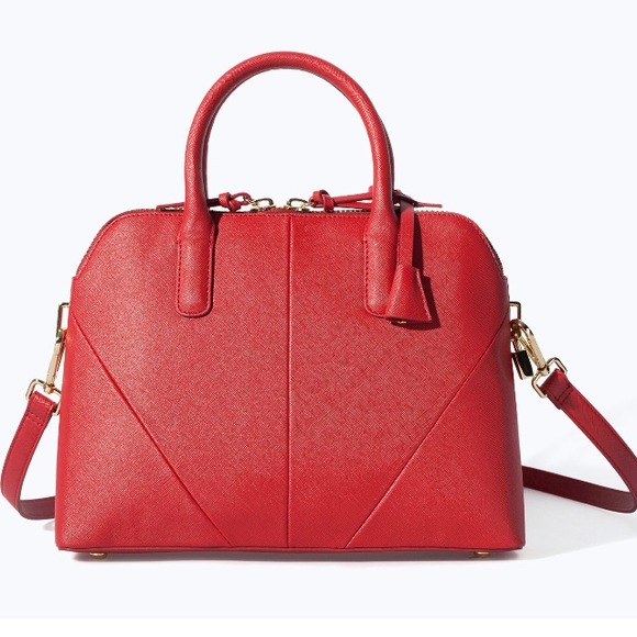 Zara Handbags - Zara Red Mini City Bag