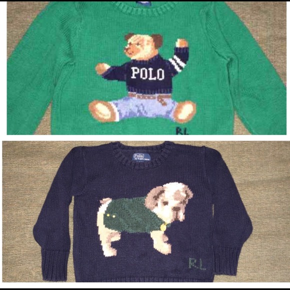 2 Classic Authentic Ralph Lauren sweaters