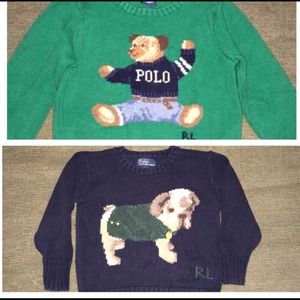 2 Classic Authentic Ralph Lauren sweaters