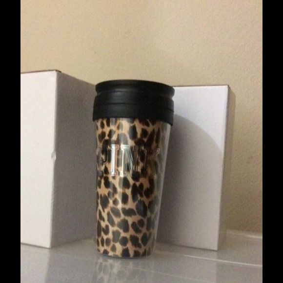 Victorias secret pink leopard tumbler