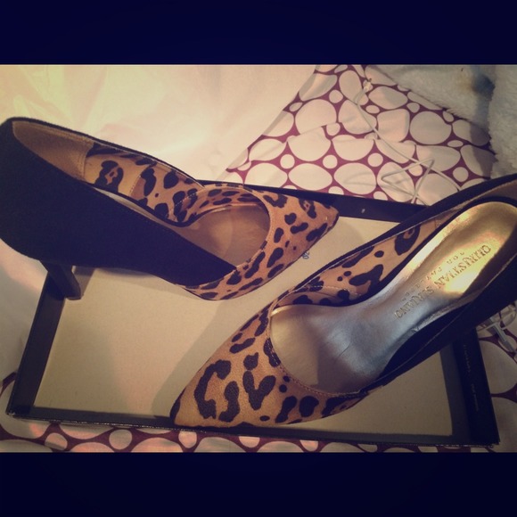 Leopard/Black heels