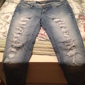 Decree destressed jeans