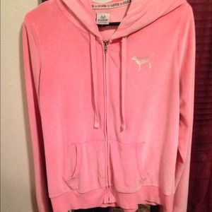 Vs pink hoodie sz L