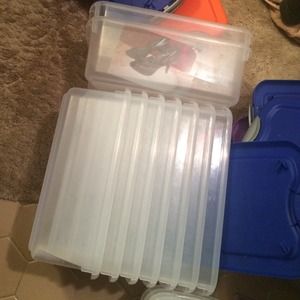 Clear shoe boxes