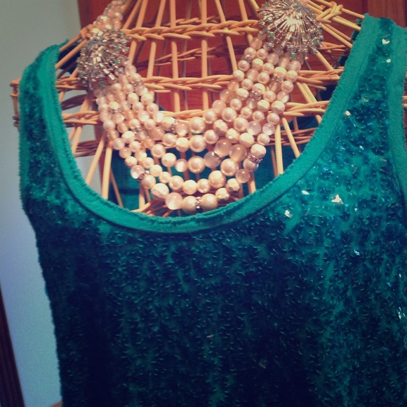 J crew sequin tank