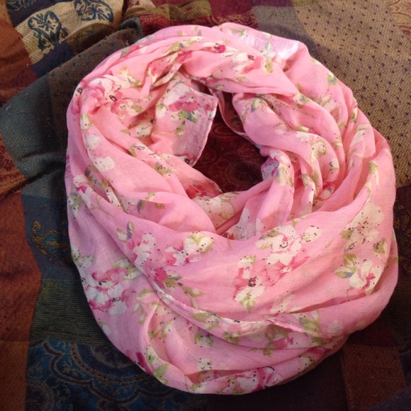 Floral infinity scarf
