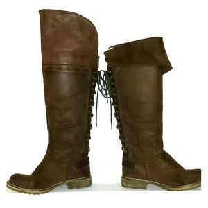 Tall Dark Brown Riding Boots