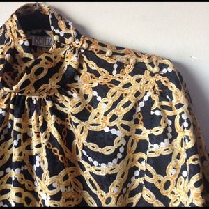 Nautical pearl vintage blouse!