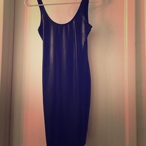 American apparel faux leather cocktail dress