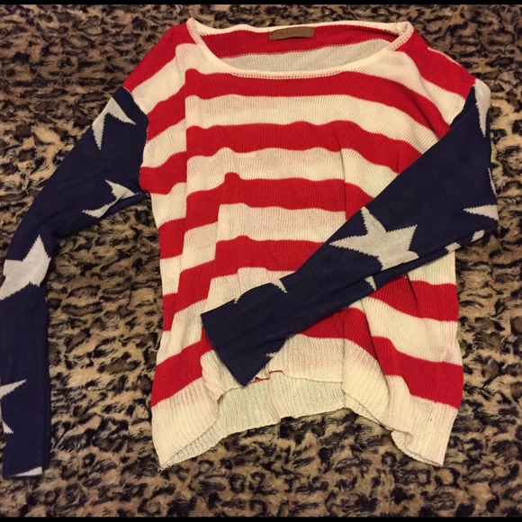 American flag sweater