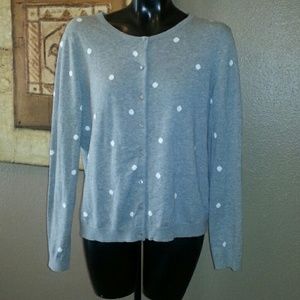 Grey polka dot sweater
