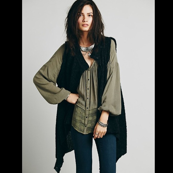 💜bundled Free People Sleeveless Cape - Picture 2 of 4