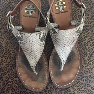 Tory Burch snakeskin sandals