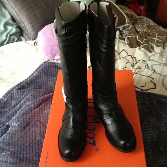 BNWT Miz Mooz "Katie" Black Riding Boots sz6 - Picture 2 of 8