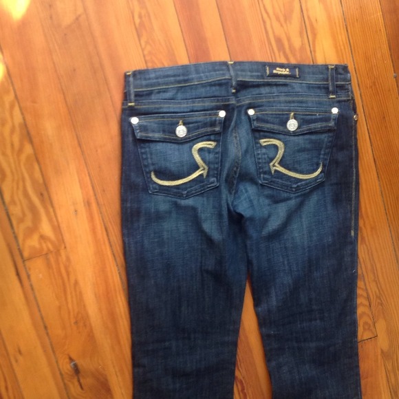 Rock republic dark wash gold boot cut jeans