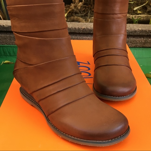 NWT Miz Mooz "Porter" leather boots whiskey brown - Picture 8 of 8