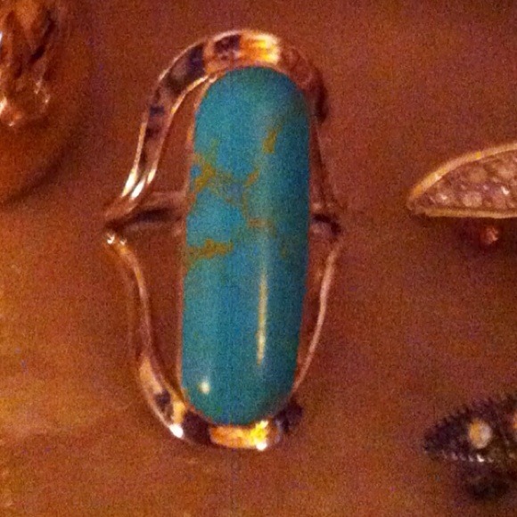 TURQUOISE RING IN SILVER - Picture 3 of 3