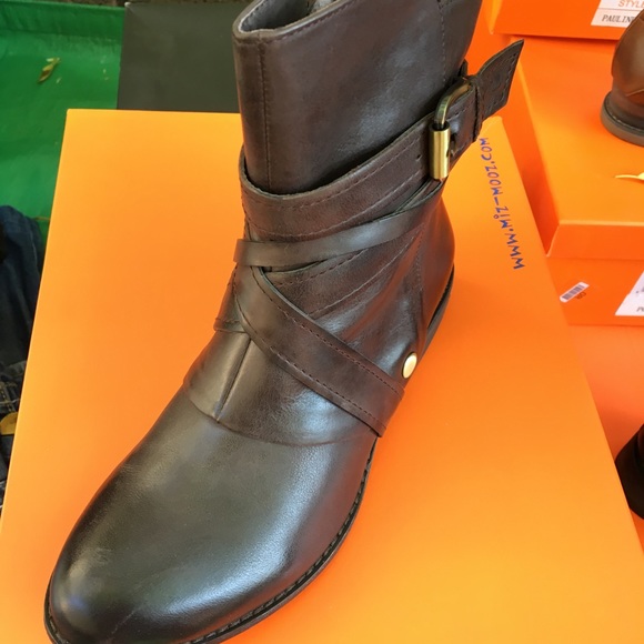 NWT Miz Mooz Bailey Brown Leather Ankle Boots sz 6 - Picture 8 of 8