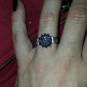 Natural Sapphire cluster