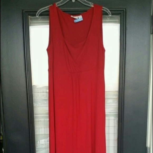 Vibrant Red Maxi Dress