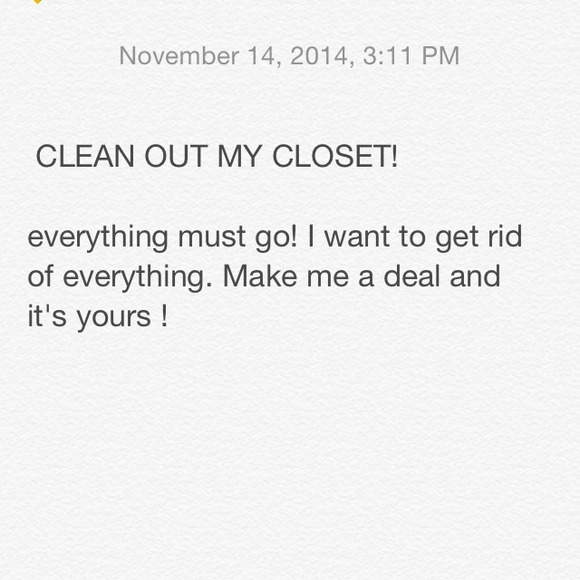 Everything must go!