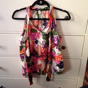 SALe!! Jcrew 100% silk cami in garden floral print