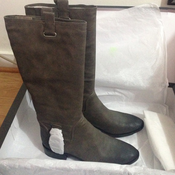 Gray boots