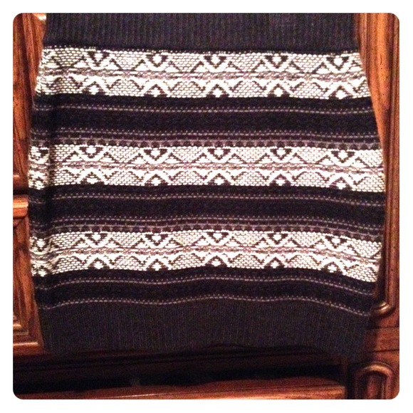 Wool winter skirt