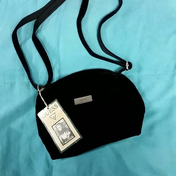 Black Velvet Guess Handbag