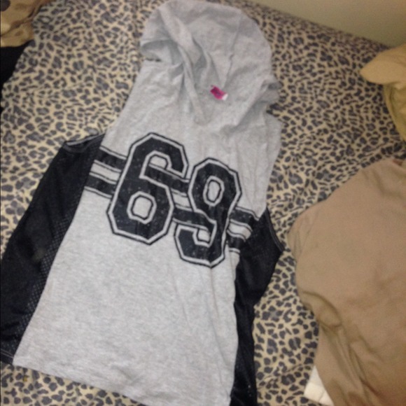 Hooded jersey-shirt