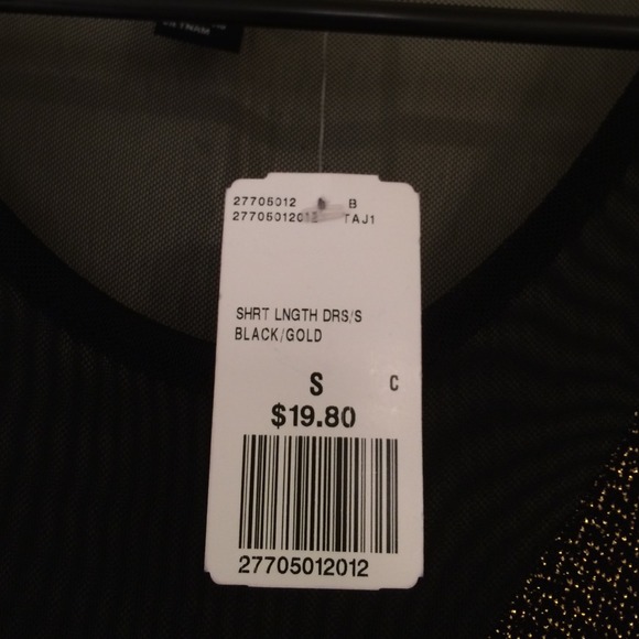 Black and gold sheer dress - Picture 2 of 4