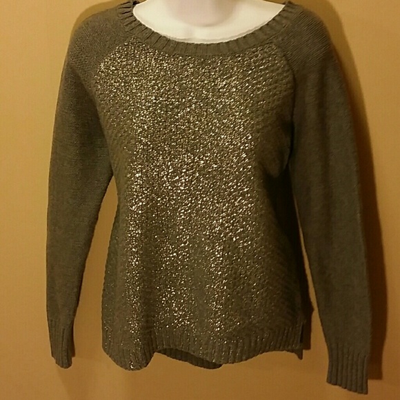 Grey and silver sweater