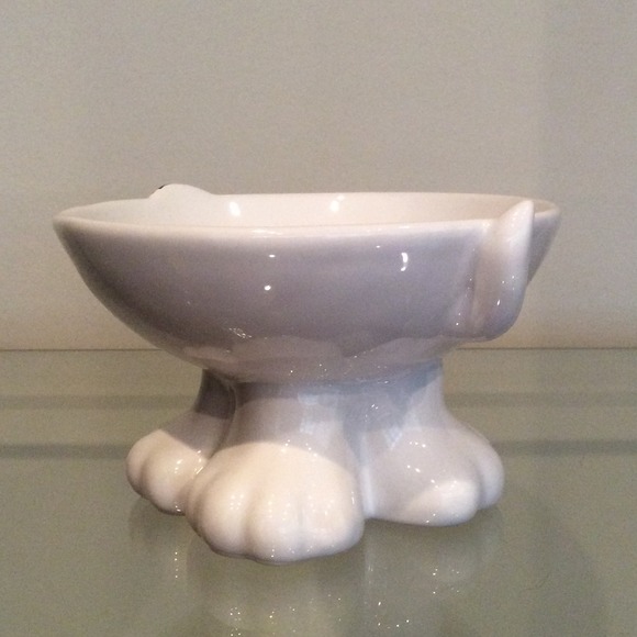 NWOT Round Glazed Dog Bowl - Picture 2 of 3