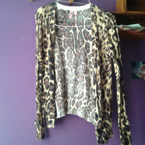 Cheetah Print Cardigan