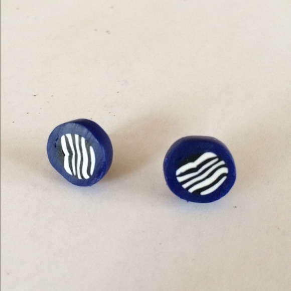 Zebra Striped Earrings