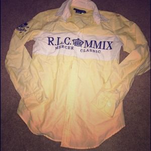 Ralph Lauren polo yellow button up size 6
