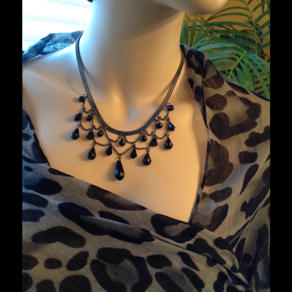 Black necklace.