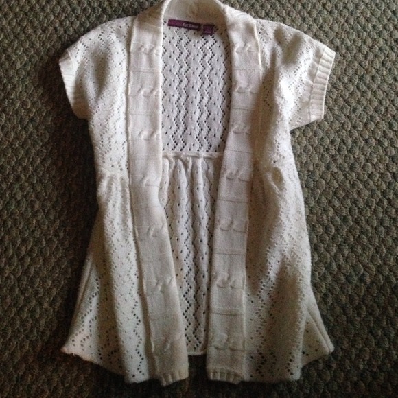 White cardigan