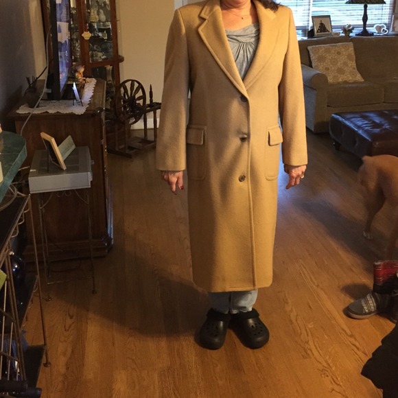 100%wool camel coat