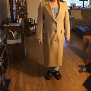 100%wool camel coat