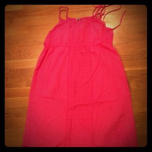 Hot pink J Crew dress