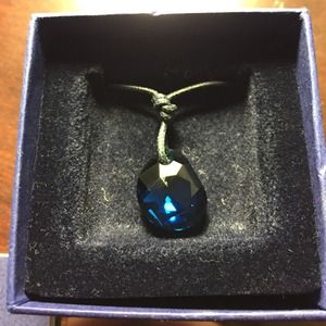 Swarovski Dark Blue Sapphire Pendant
